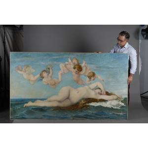 The Birth Of Venus By Ernest Prunet, 1840-1901, After Alexandre Cabanel 