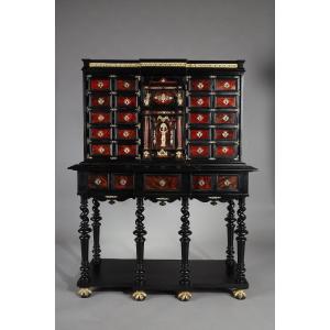 Freestanding Cabinet In The Style Of 17th Century Flemish Cabinets