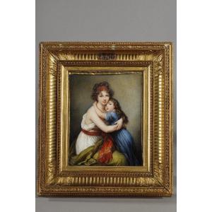 Portrait Of Madame Vigée-lebrun And Her Daughter After Elisabeth Vigée-lebrun (1755-1842)