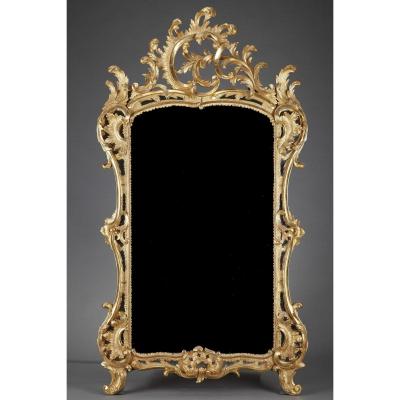Baroque-style Giltwood Mirror