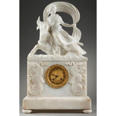 Alabaster Clock , "the Abduction Of Europa"