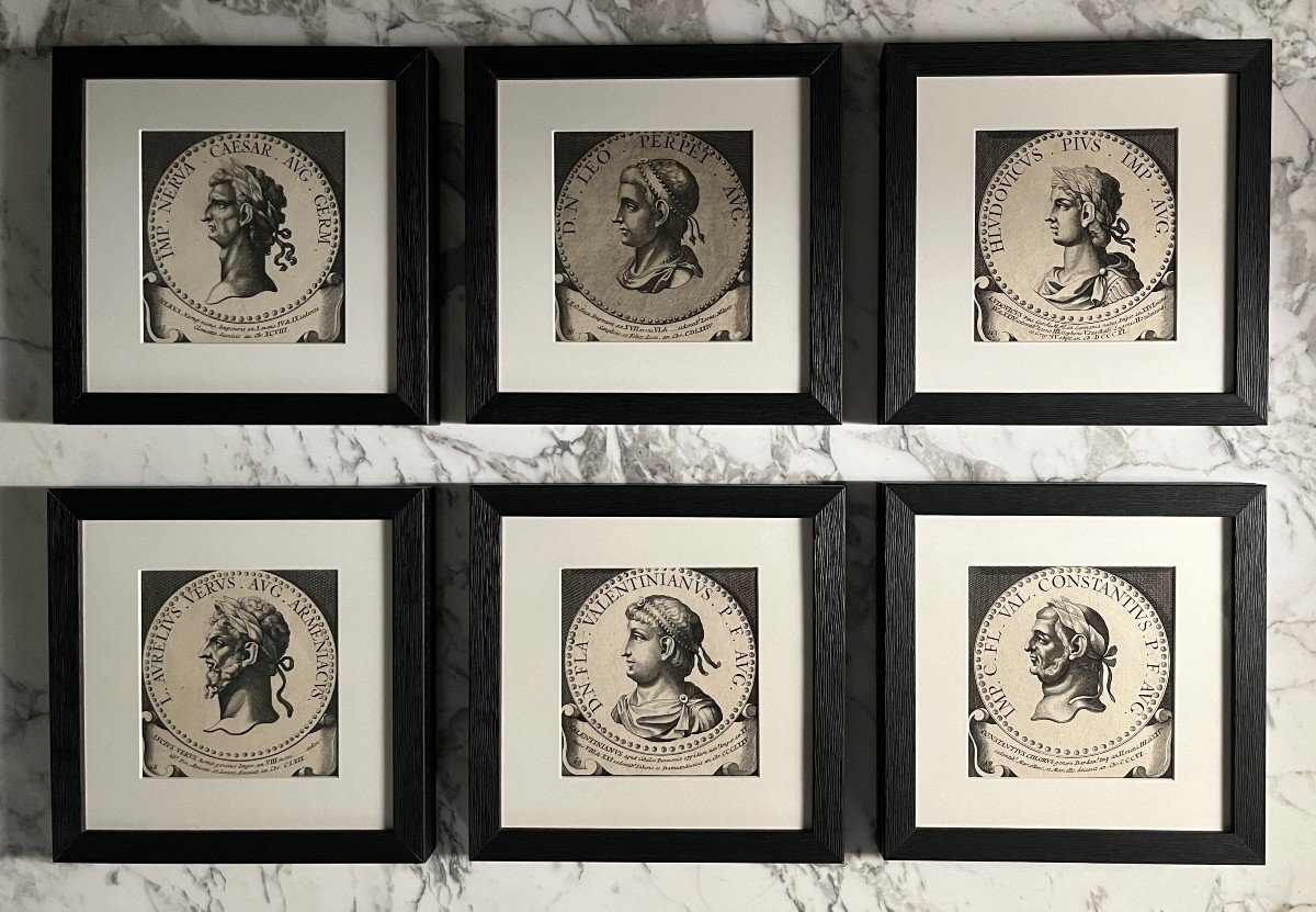 Série De 6 Gravures Empereurs Romains XVIIIème (lot 3)