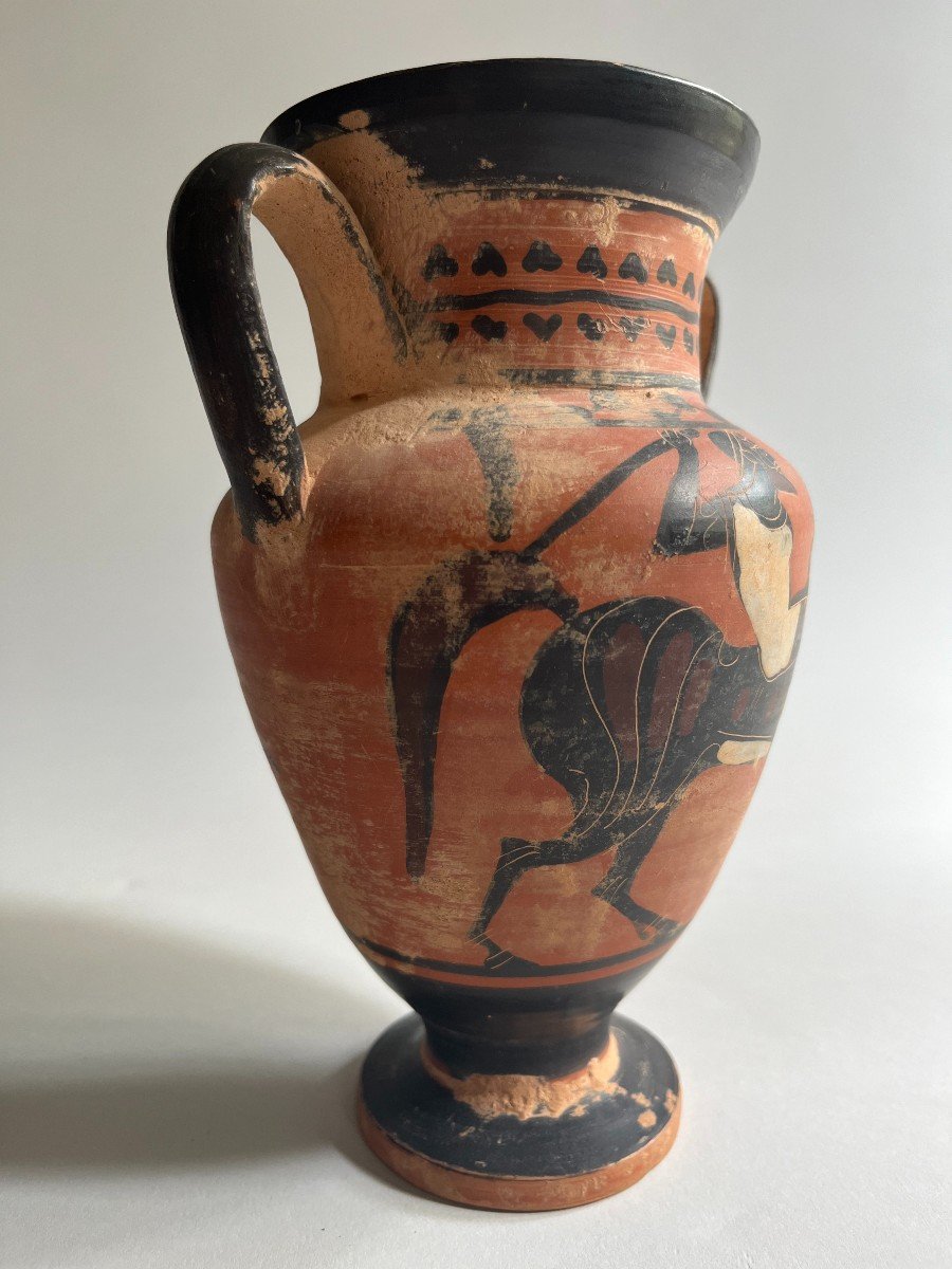 "grand Tour" Vase Greek Style Italy 19th Century-photo-3