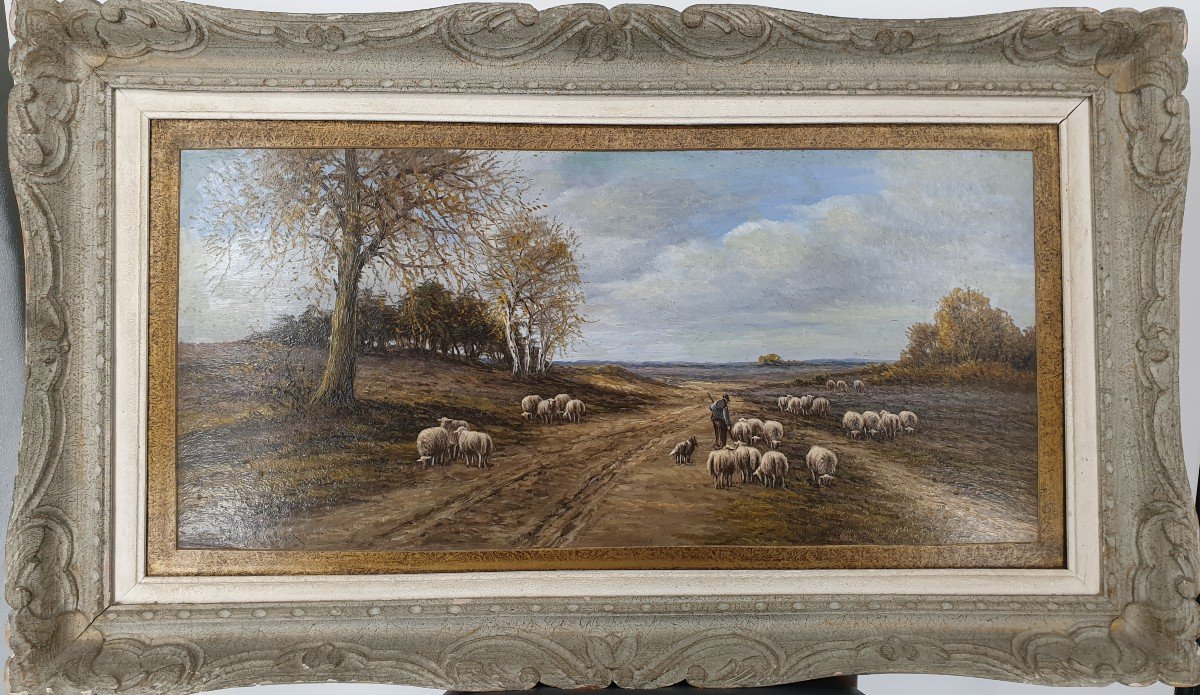 Berger et ses Moutons (circa 1890) (photo