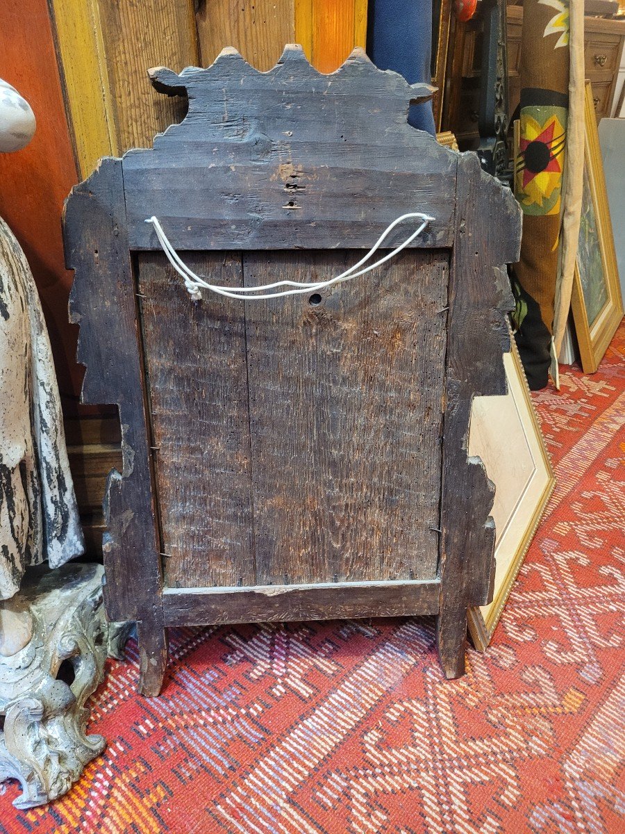 Late 18th Century Mirror With Painted Decor-photo-4