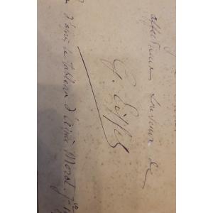 Autograph Sent By G Eiffel To Eugène Salles