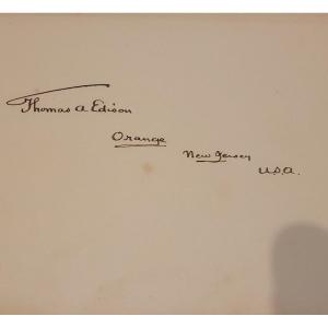 Autograph Book Including Thomas A Edison And Others