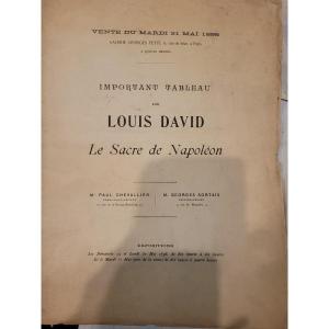  Sales Brochure For Louis David's Painting The Coronation Of Napoleon 