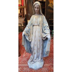 19th Century Statue Of The Virgin 