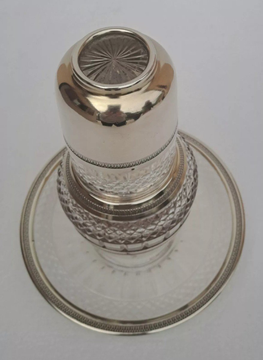 Saint Louis Crystal Night Service Trianon Model And Minerva Silver -photo-2