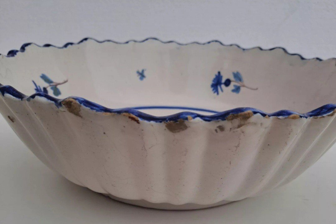 19th Century Earthenware Salad Bowl From Sainte-foy-la-grande -photo-2