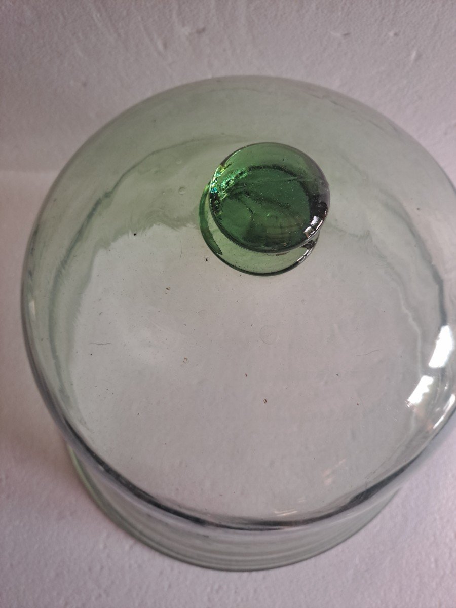 Importante cloche de jardin en verre soufflé XIX ème -photo-2