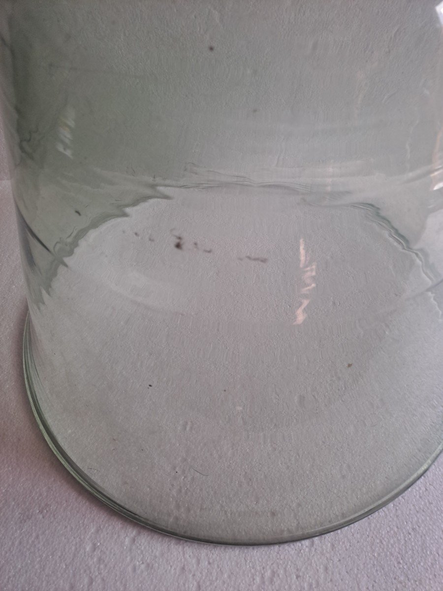 Importante cloche de jardin en verre soufflé XIX ème -photo-1