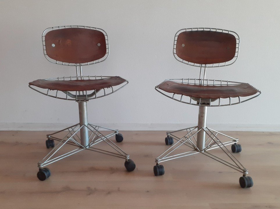 Michel Cadestin And Georges Laurent Pair Of Library Chairs For Beaubourg 