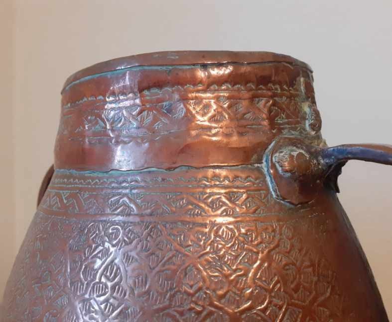 Alms Measure In Chiseled Copper Islamic Art Late 18th Century Early 19th Century -photo-2