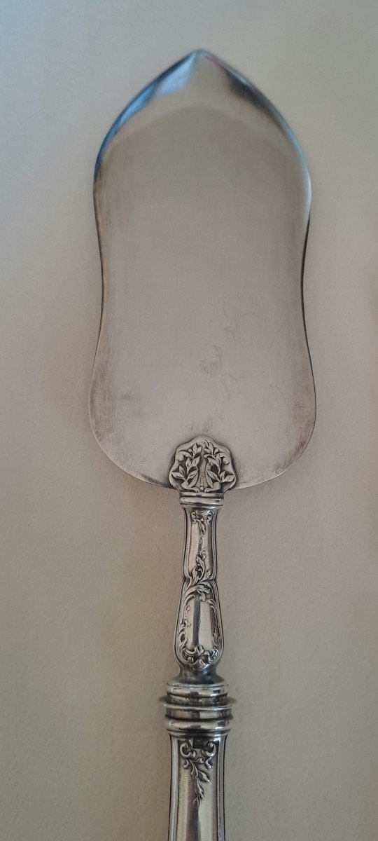 Sfam Silver Metal Serving Shovel And Knife -photo-1