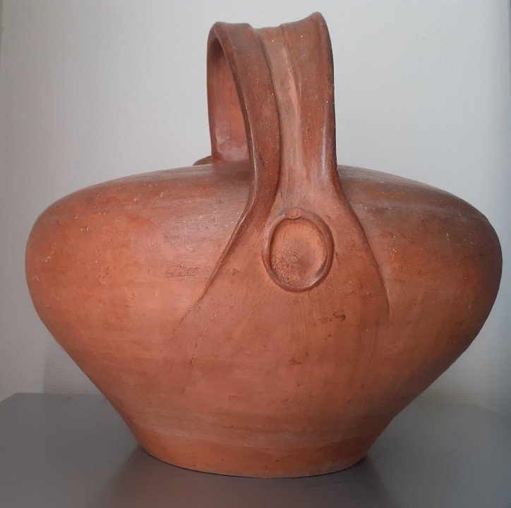 19th Century Terracotta Water Jug -photo-2