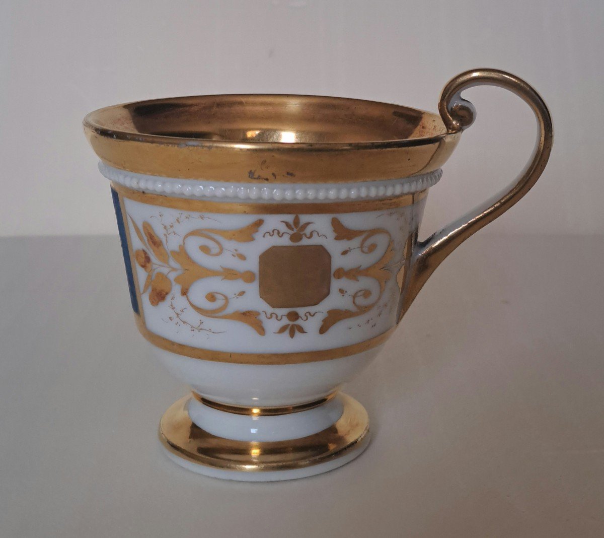 Old Paris Porcelain Chocolate Cup 