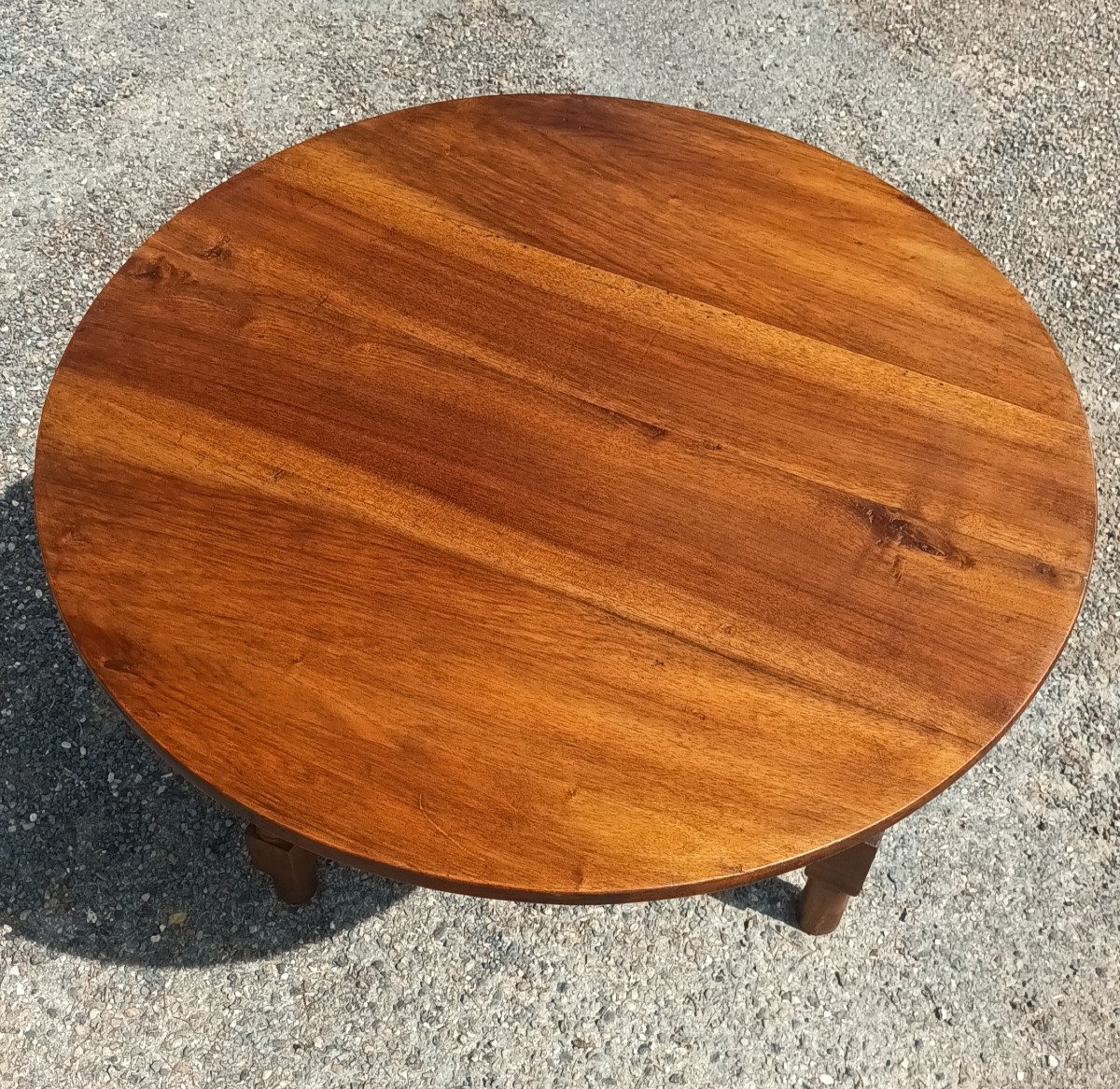 Cute Small Vintage Table In Walnut Nineteenth-photo-2