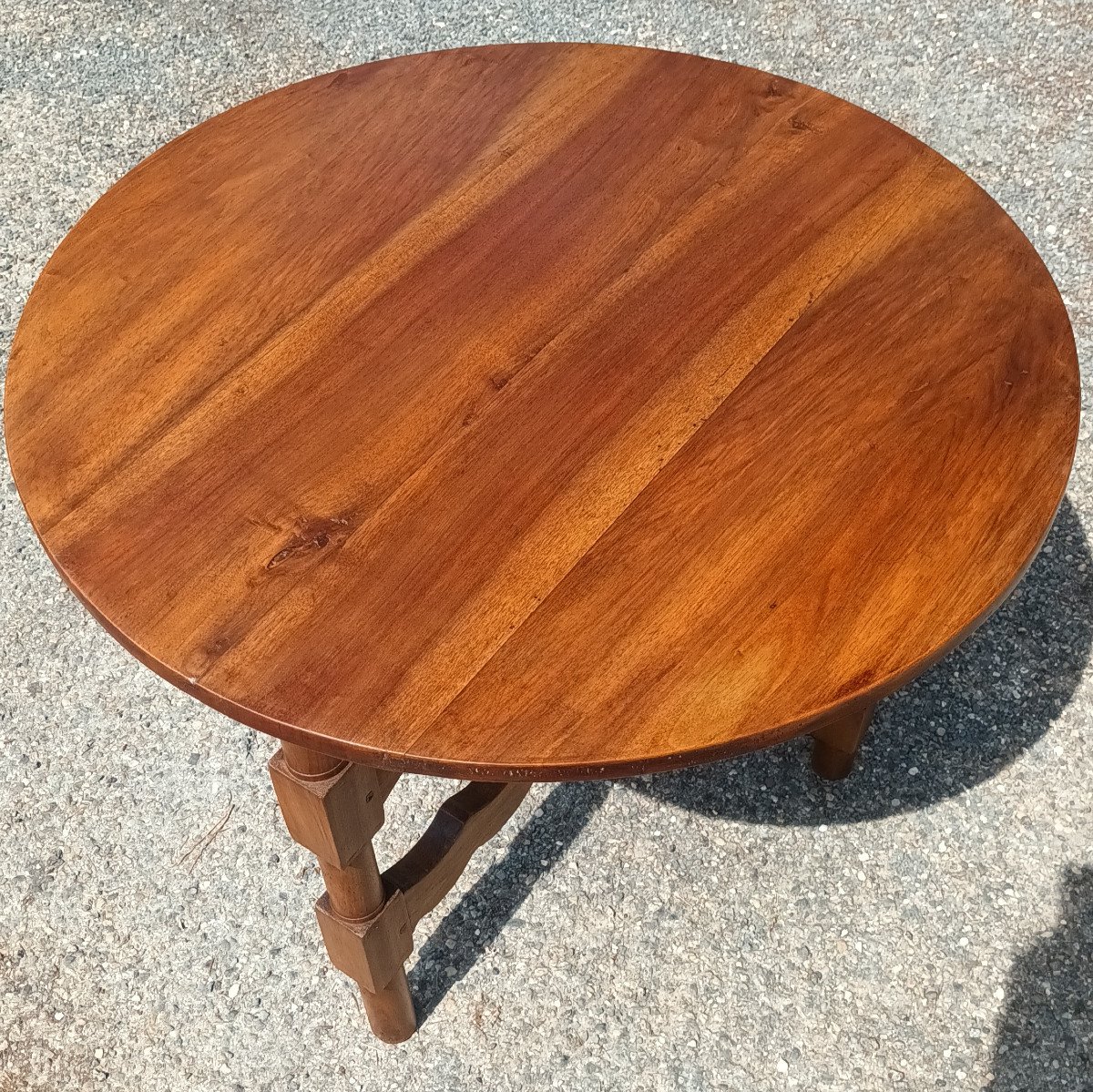 Cute Small Vintage Table In Walnut Nineteenth