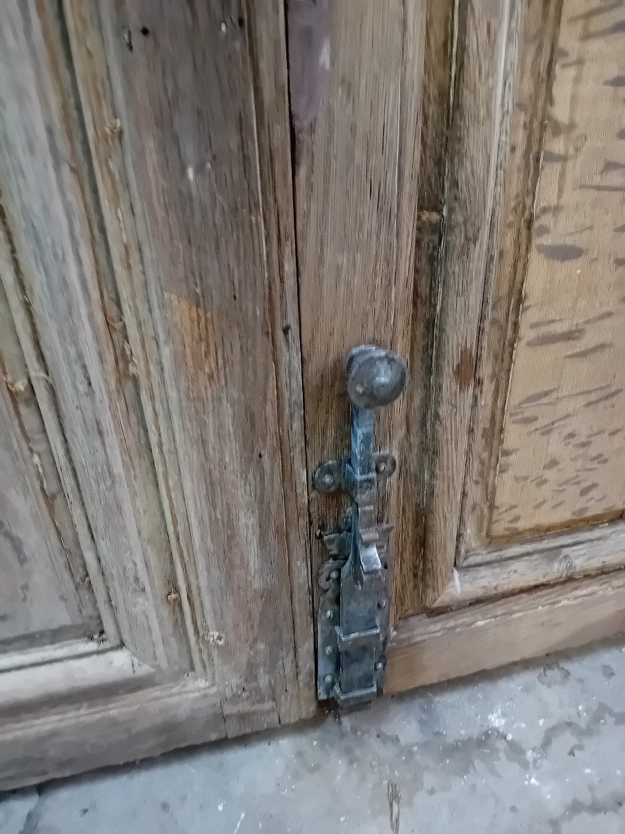 Good Pair Of Framed Communication Doors 18 Eme, Oak Woodwork-photo-3