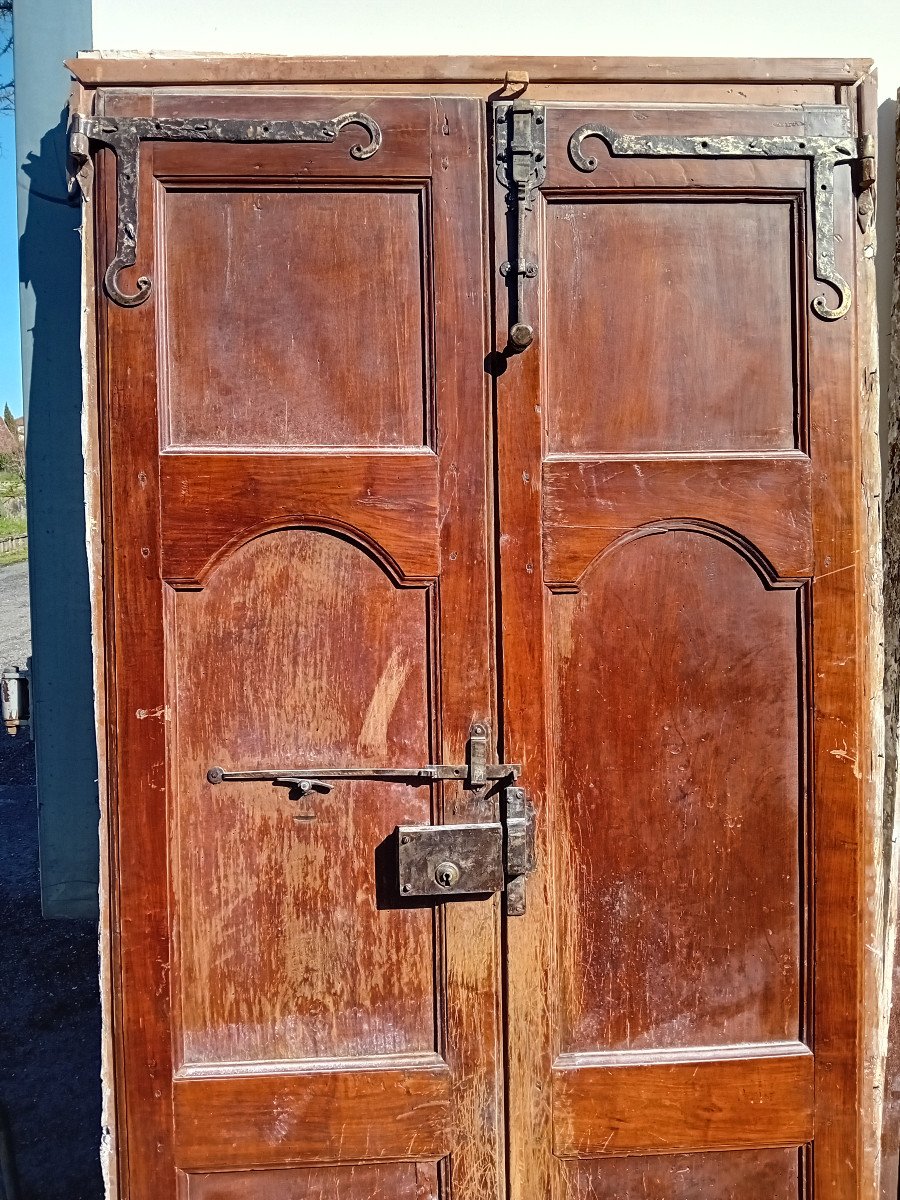 2 Times 2 Pairs Of Double-sided Doors In Basswood 18 Eme-photo-3