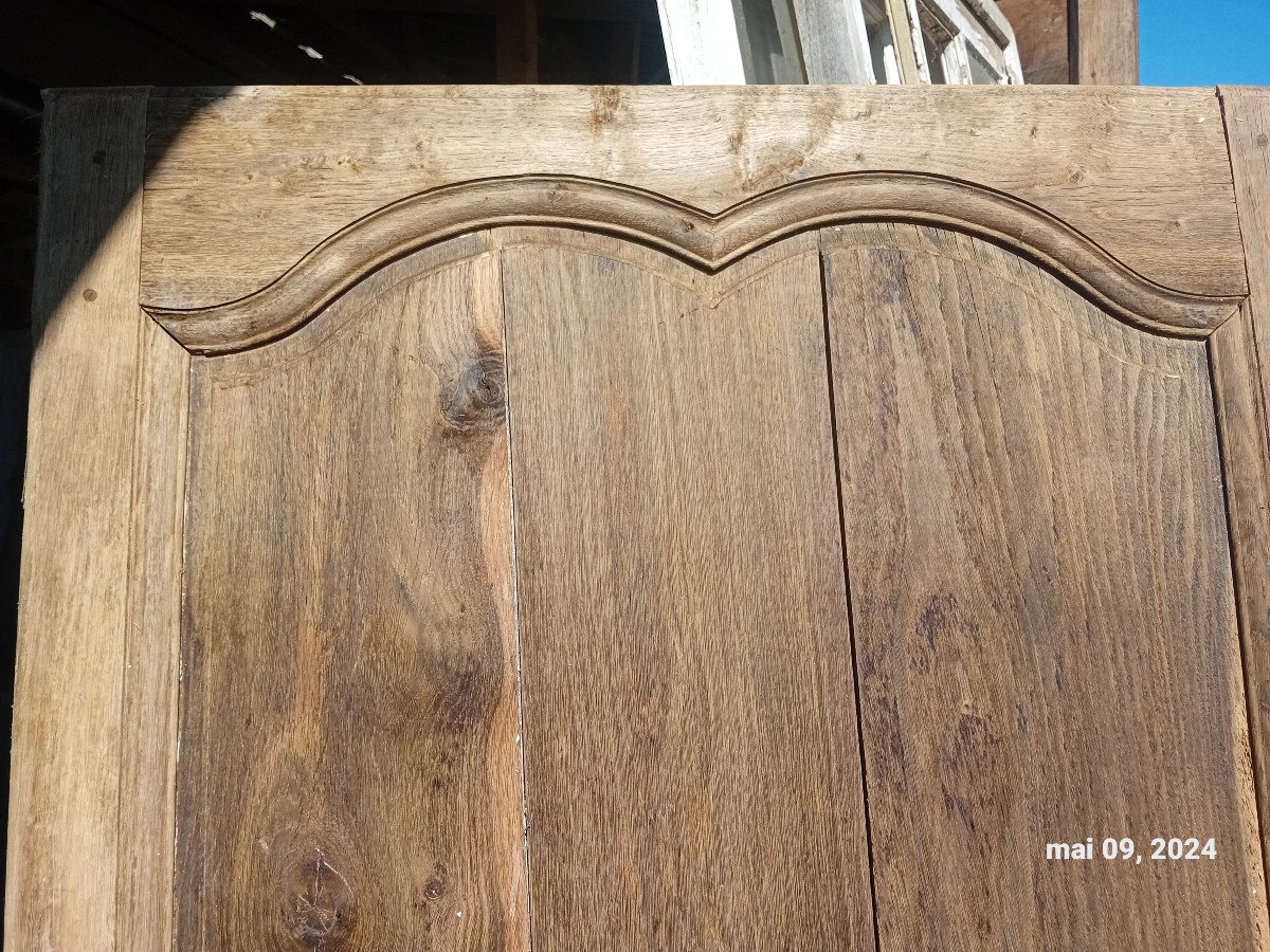 Suite Of 4 Identical Oak Doors, 18 Eme Woodwork-photo-4