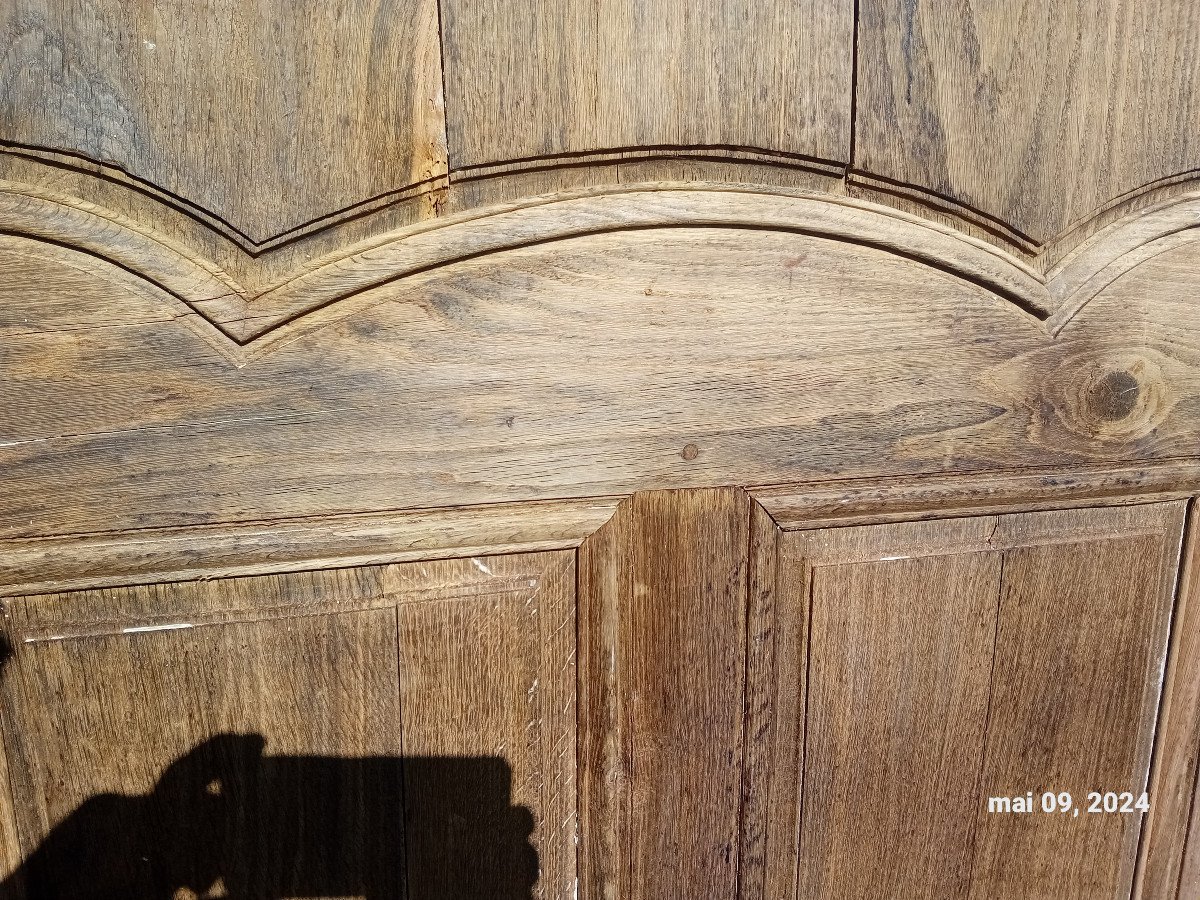 Suite Of 4 Identical Oak Doors, 18 Eme Woodwork-photo-1