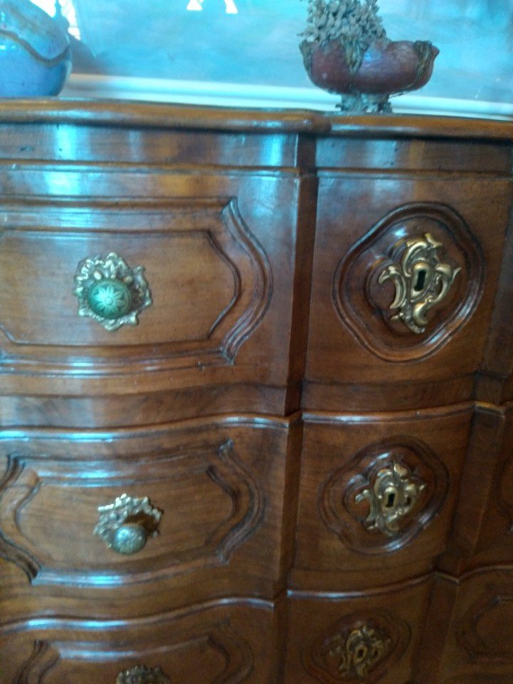 Louis XIV Period Chest Of Drawers In Walnut-photo-4