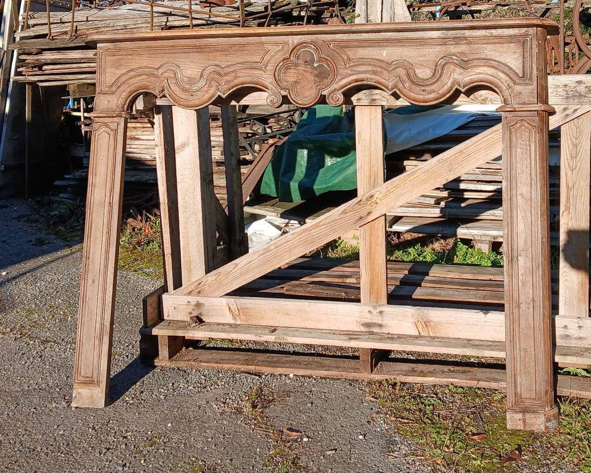 18th Century Walnut Fireplace-photo-4