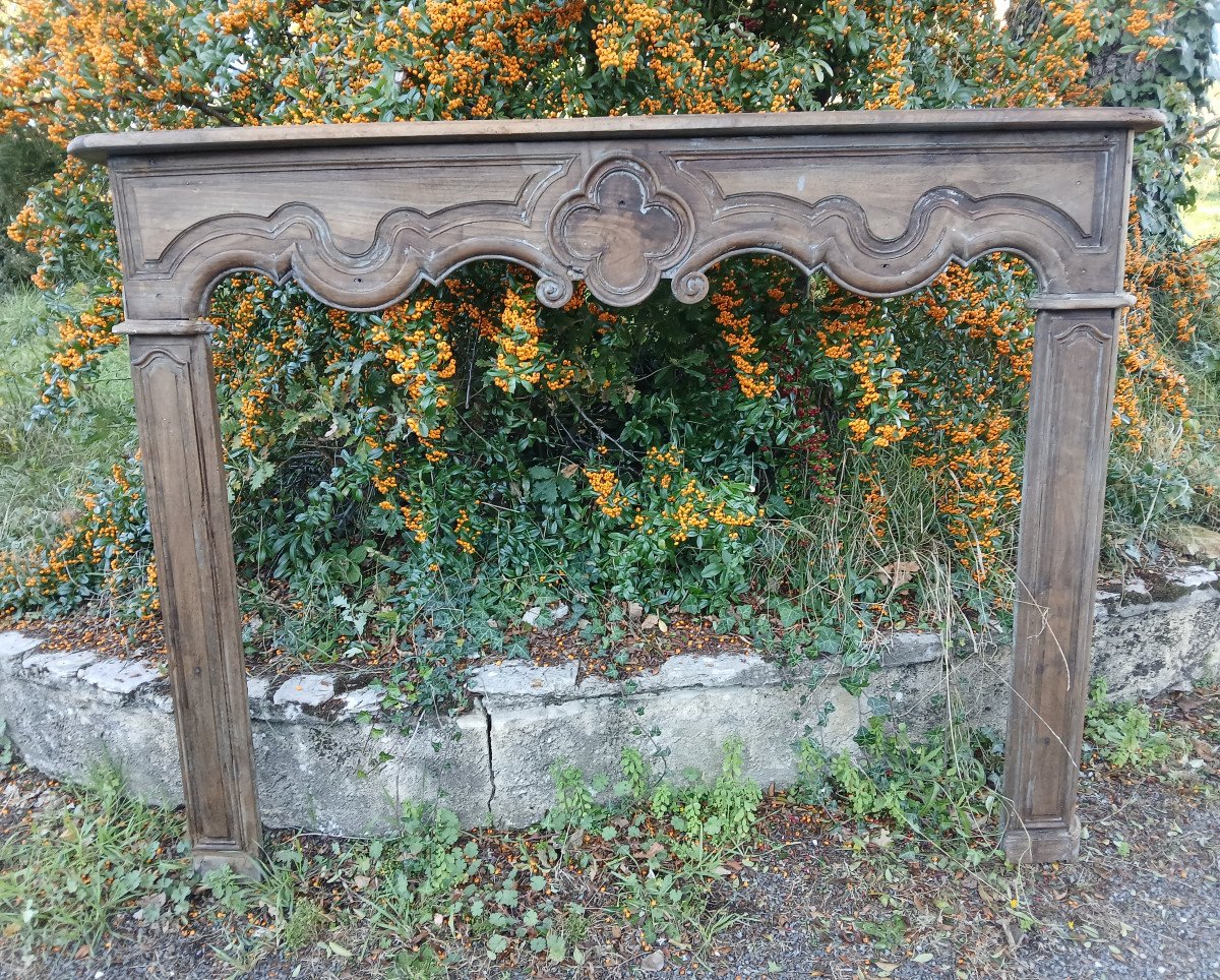 18th Century Walnut Fireplace