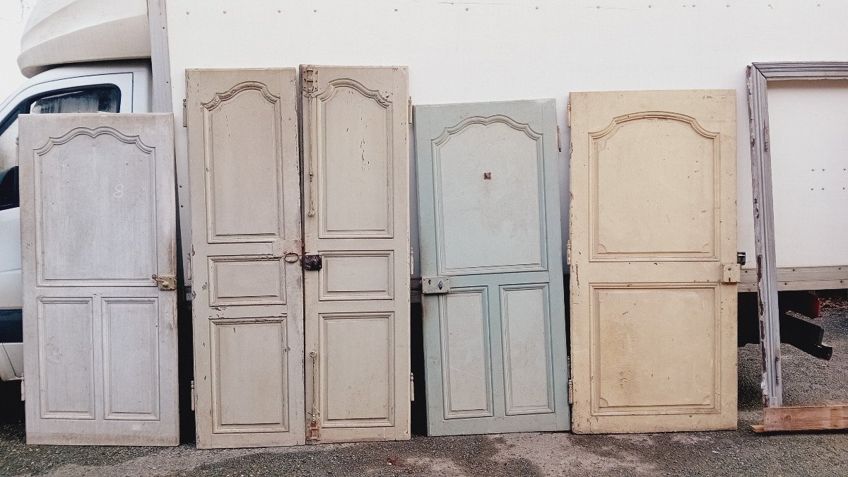 18th Century Double-sided Oak Communication Door Suite