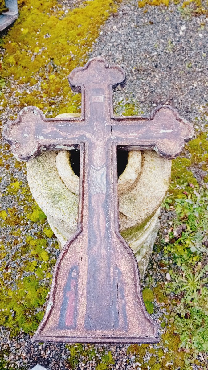 Christ On The Cross 17th Century With Various Characters