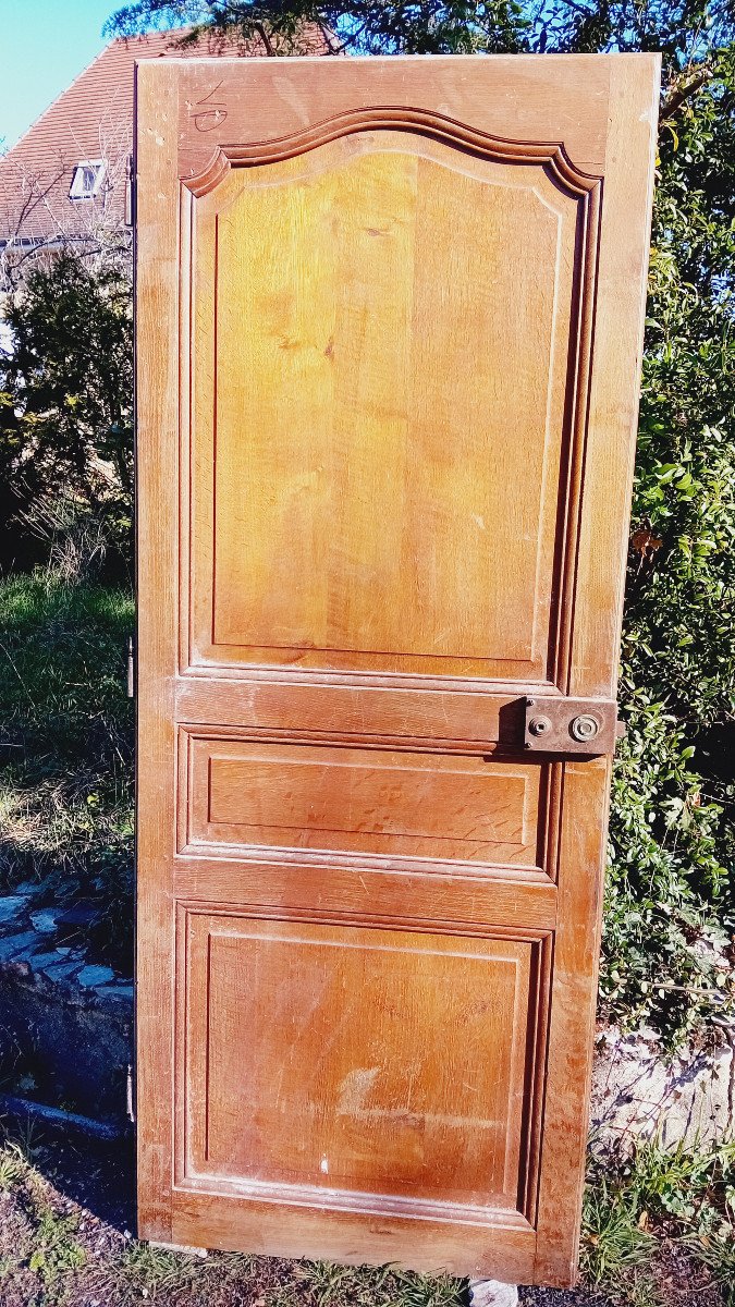 Rare Soundproof Oak Communication Door (doctor's Office)