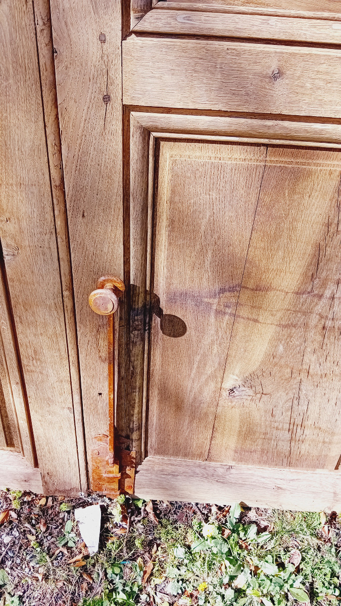 Pair Of Louis XV Oak Doors, Double-sided Woodwork, 18th Century, Very Good Quality-photo-1