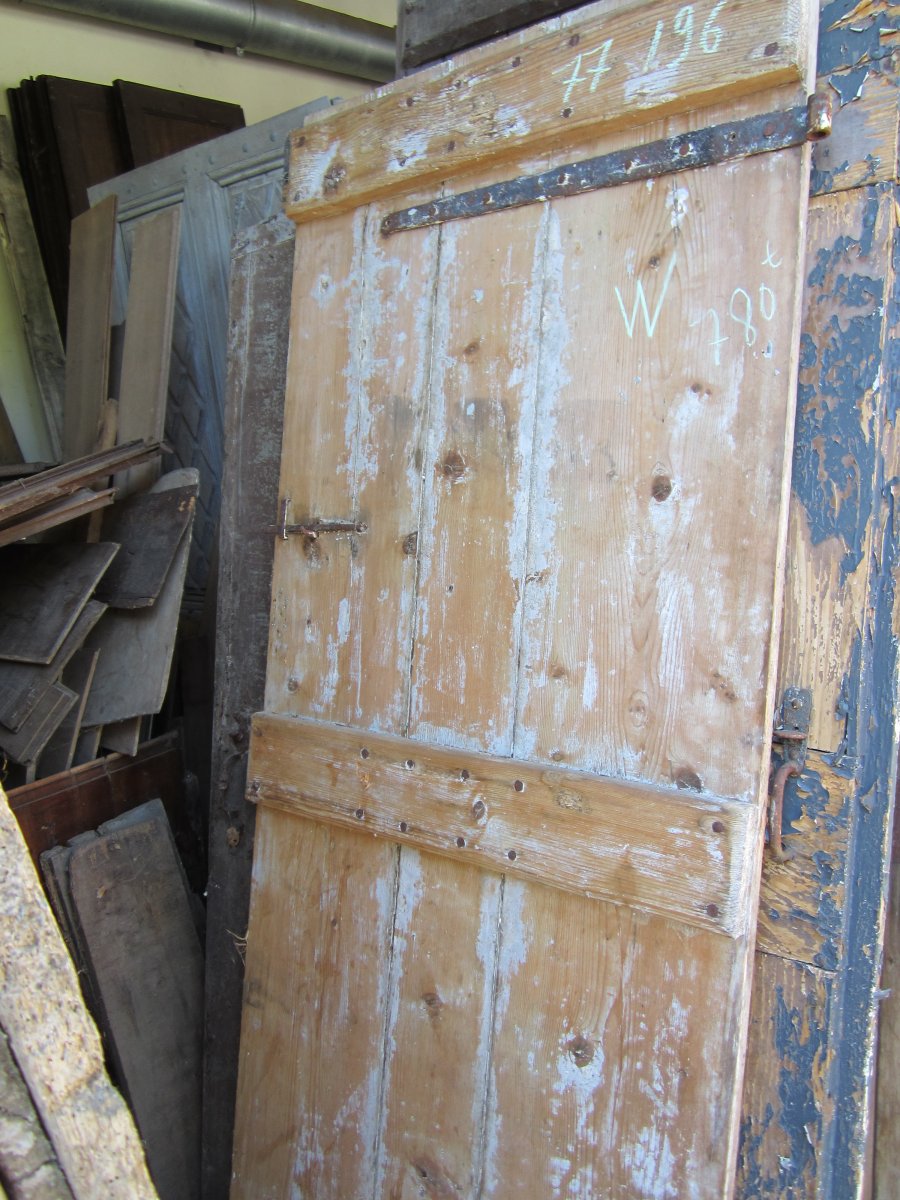 Old Door In Softwood. Eighteenth