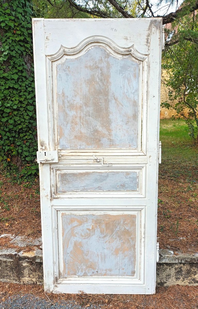 Porte Blanche de boiserie XVIIIe de caractère