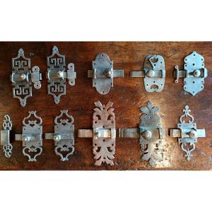 Huge 17th & 18th Century Wrought Iron Targette, 17 Eme & 18 Eme Locks