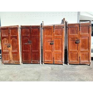 2 Times 2 Pairs Of Double-sided Doors In Basswood 18 Eme