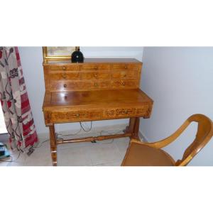 Lovely Little Charles X Style Tiered Desk With Its Real Matching Chair