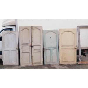 18th Century Double-sided Oak Communication Door Suite