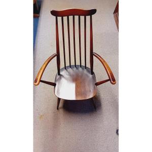 Suite De5 chaises et un Fauteuil Ercol Modele Moustache De Lucian Ercolani 1960