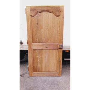 Regence Door In Very Beautiful Quality Oak, Double-sided Woodwork, 18th Century