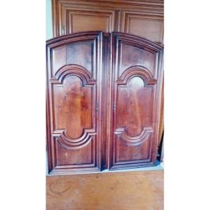 Imposing Pair Of 17th Century Walnut Doors