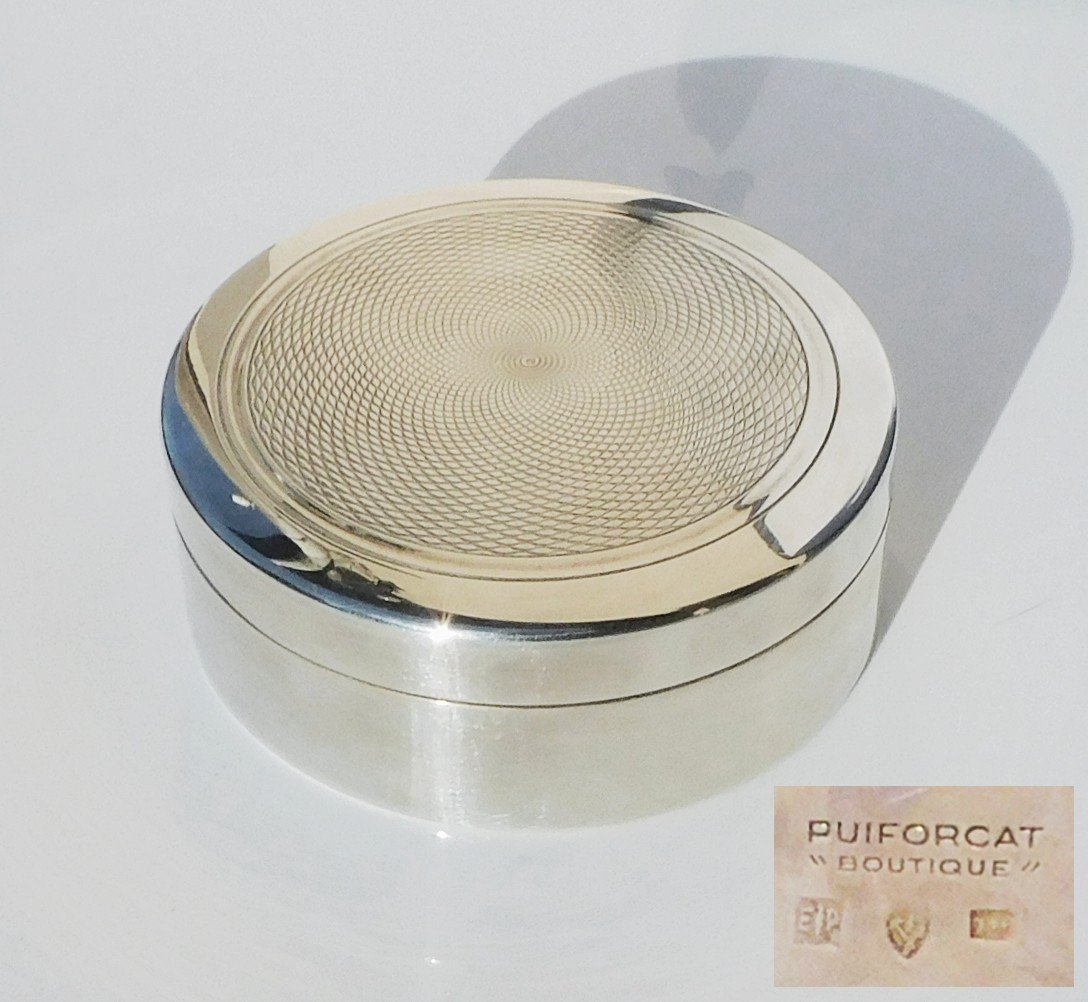 Pullule Box Snuff Box Candy Box Silver Metal Puiforcat