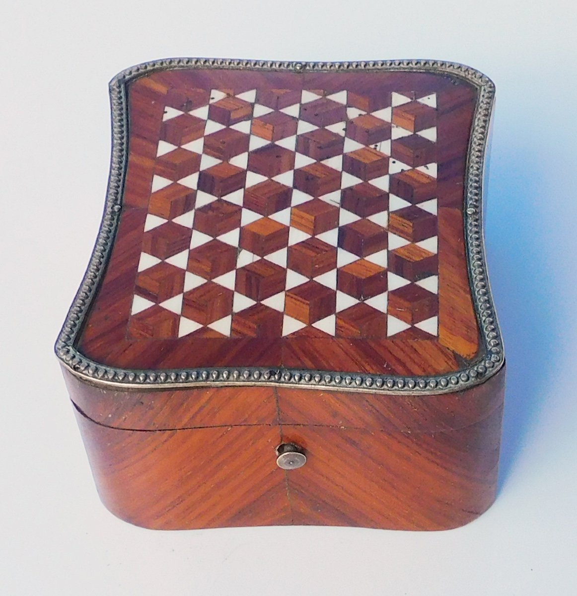 Antique 19th Century Napoleon III Marquetry Watch Box