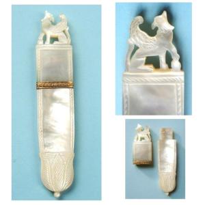 Needle Case Sewing Necessary Mother-of-pearl Palais Royal