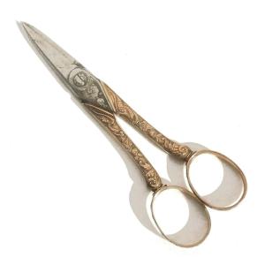 stainless steel fancy scissors european vintage