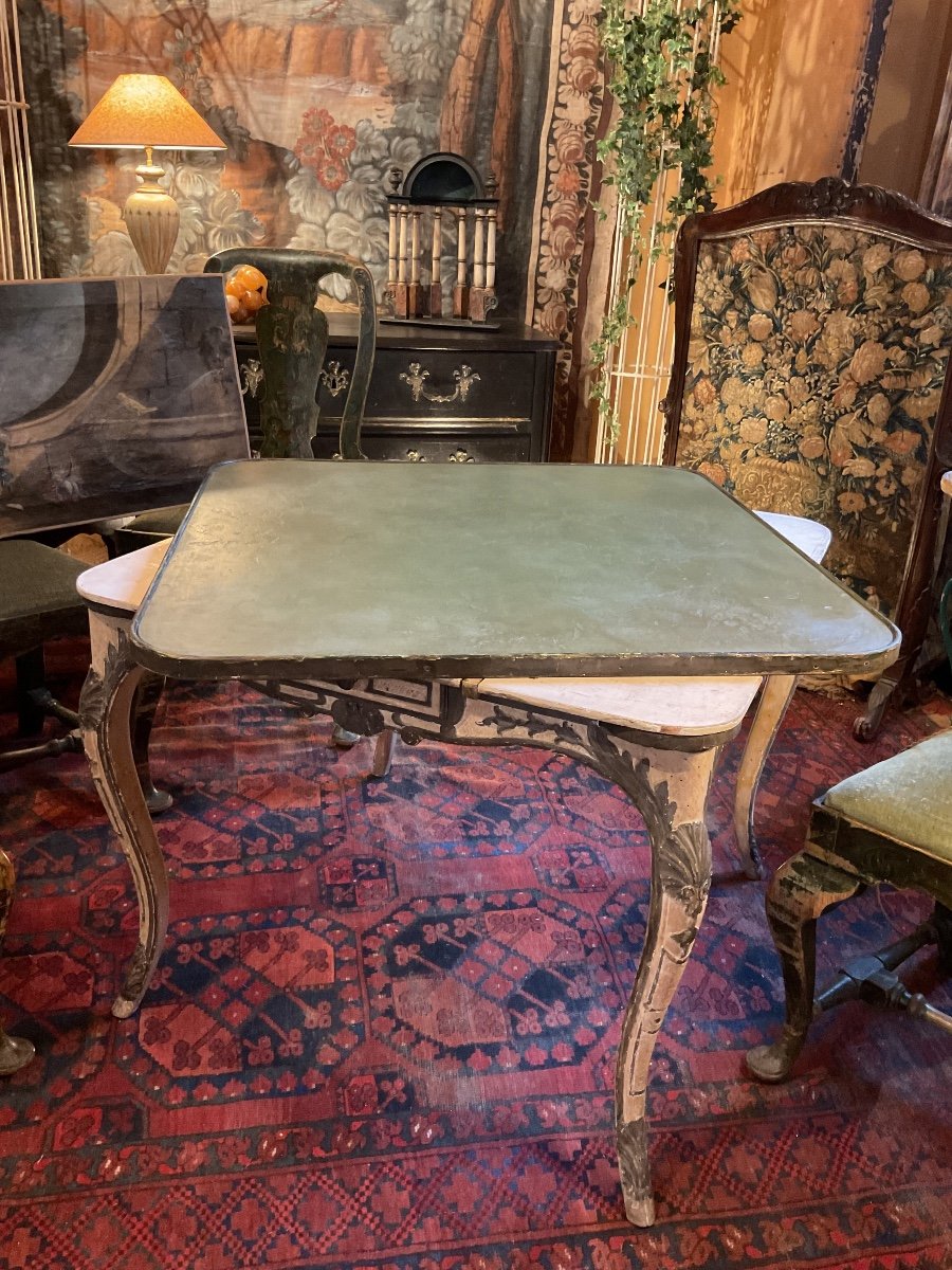 Regency Style Games Table (maison Jansen)-photo-1