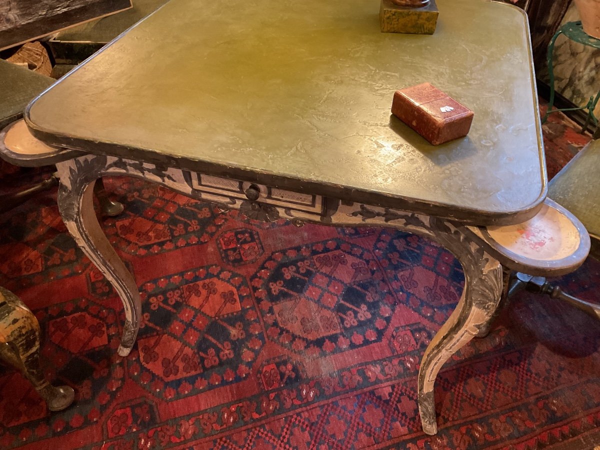 Regency Style Games Table (maison Jansen)-photo-3